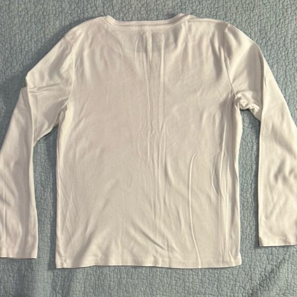 Jones New York Sport Women's White Long Sleeve Shirt - Size L - Picture 2 of 4